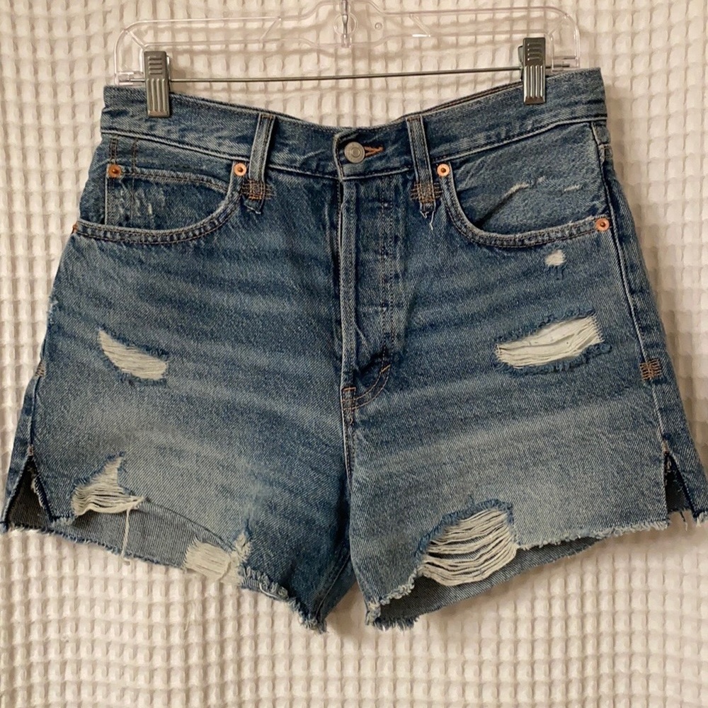 Free People Distressed Shorts